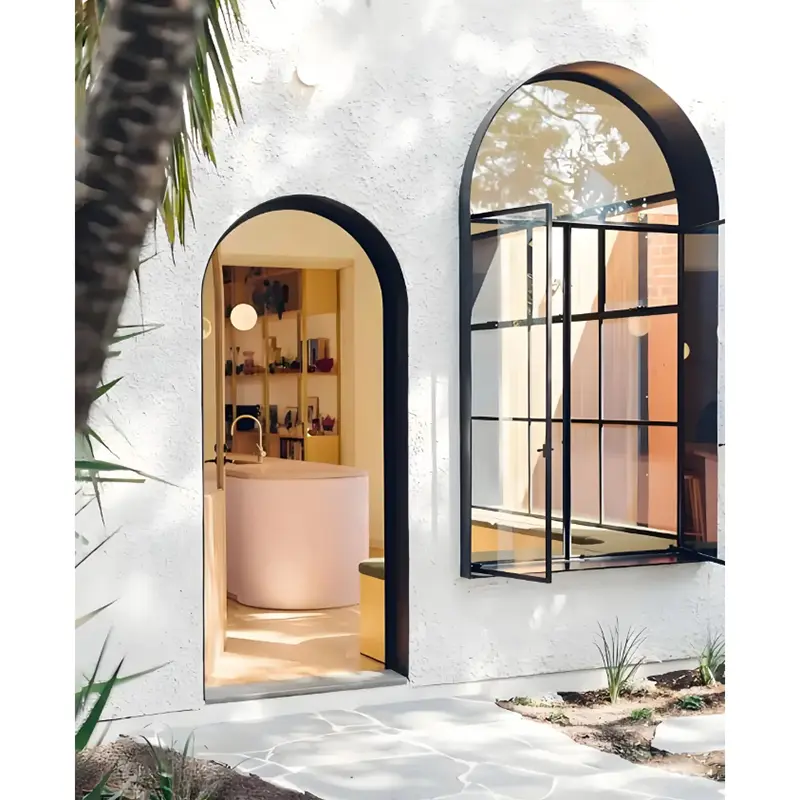 एल्यूमीनियम मिश्र धातु के आकार की खिड़कियाँ