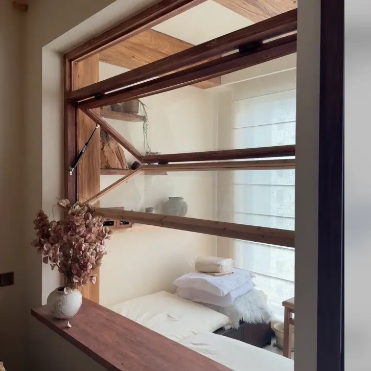 एल्यूमीनियम मिश्र धातु शीर्ष-काज वाली खिड़कियां