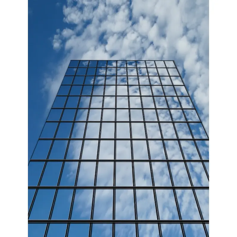 पर्दे की दीवारों के लिए लो-ई ग्लास